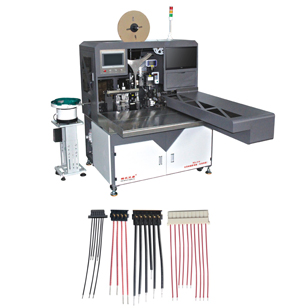 RQ-019全自動插膠殼機，穿膠殼機長短線